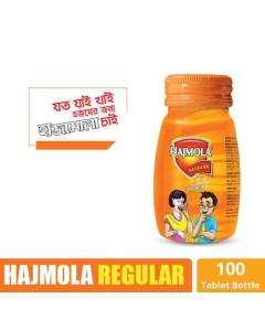 Dabur Hajmola Regular 100 Tablets Bottle