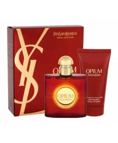 Yves Saint Laurent Opium Women Travel Set EDT 50ml+Body Lotion 50ml