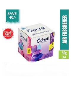 Odonil Natural Air Freshener Block Mixed Fragrance 4 in 1 Value Pack - 50 gm x 4