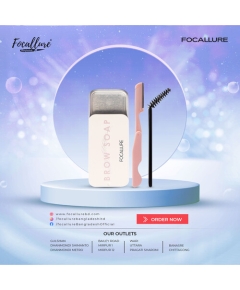 FOCALLURE BROW STYLING SOAP WITH APP. BRUSH N KNIFE-FA18201