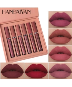 HANDAIYAN 6pcs Matte Liquid Lipstick Set