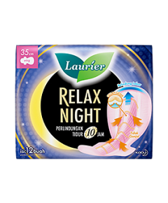 Laurier Sanitary Napkin Relax night Wing-35 cm-12 pad