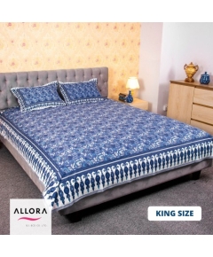 Blue Print Bed Sheet