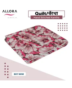 China Rose AC Kantha – Pink