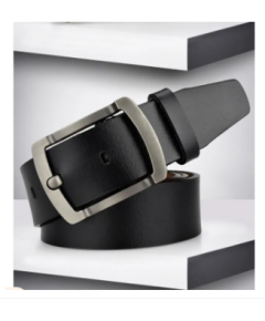 High Quality Men's Black Belt Genuine Leather