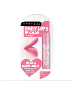 Maybelline New York Baby Lips Color Lip Balm - Pink Lolita,4g