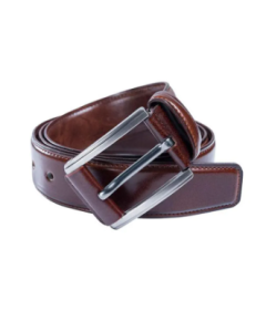 Chocolate and Black PU Leather formal Belt for Men