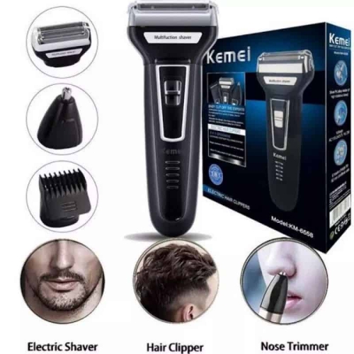 Kemei KM-6330 3-In-1 Hair & Beard Trimmer, 3 image