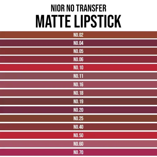 NIOR No Transfer Matte Lipstick No.70, 3 image