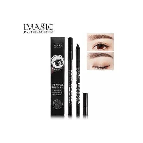 IMAGIC Eye Makeup Waterproof Eyeliner Pencil Gel Black KAJAL, 3 image