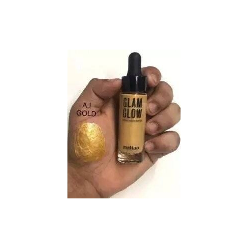 Maliao Glam Glow Liquid Highlighter Gold, 2 image